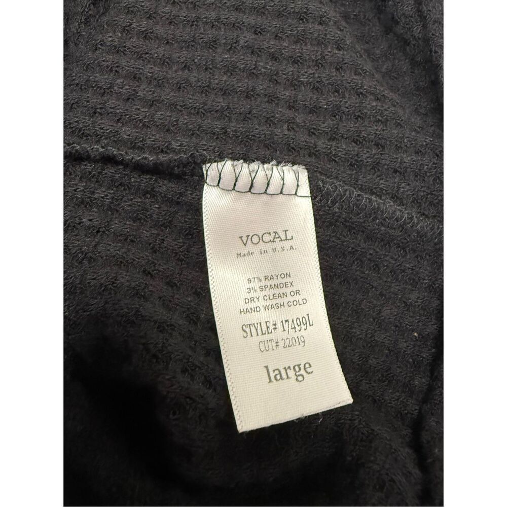 Vocal Apparel Women’s Large Angel Wings Waffle Knit Shirt Rhinestone Grunge Y2K - Picture 7 of 7
